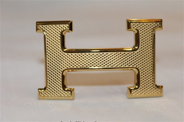 Hermes Rhombus Stripe Buckle Gold